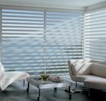Silhouette® Privacy Sheers in the Living Room