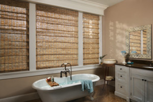 Consider privacy, durability, and moisture resistance for your bathroom window treatments.