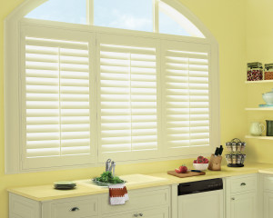 Palm Beach™ Polysatin™ Shutters for the Kitchen