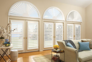 NewStyle® Hybrid Shutters over Patio Doors