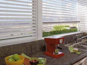 Everwood® Alternative Wood Blinds in the Kitchen