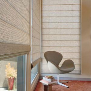 Alustra® Woven Textures® Roman Shades
