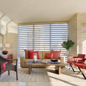 Custom Throw Pillows and Pirouette® Window Shadings
