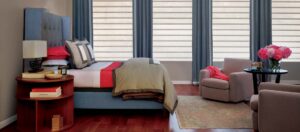Custom Bedding and Vignette® Modern Roman Shades